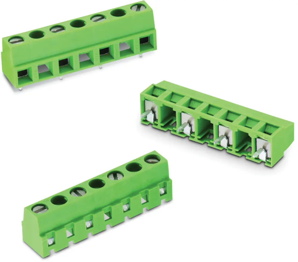 Borne para PCB Macho Wurth Elektronik de 10 vías , paso 10.16mm, 14A, de color Verde, montaje en PCB, terminación | 6.91...