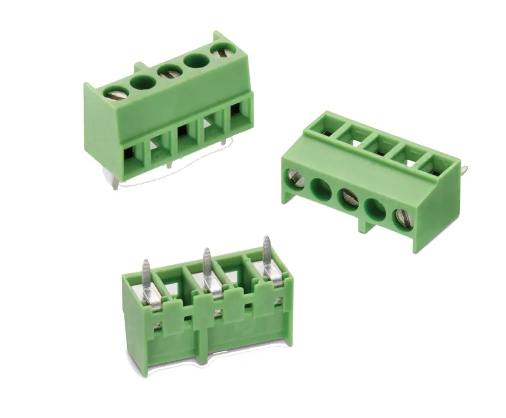 Borne para PCB Macho Wurth Elektronik de 7 vías , paso 7mm, 10A, de color Verde, montaje en PCB, terminación Soldador | ...