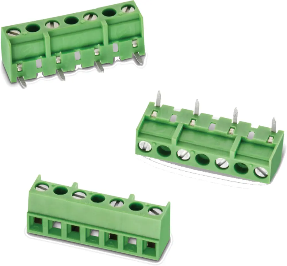 Borne para PCB Macho Wurth Elektronik de 3 vías , paso 7.62mm, 10A, de color Verde, montaje en PCB, terminación Soldador...