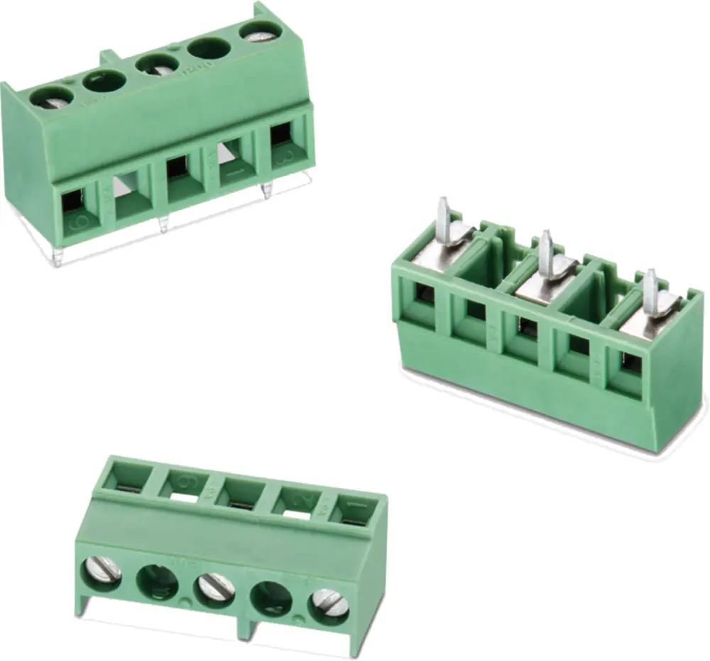 Borne para PCB Macho Wurth Elektronik de 4 vías , paso 7.62mm, 10A, de color Verde, montaje en PCB, terminación Soldador...
