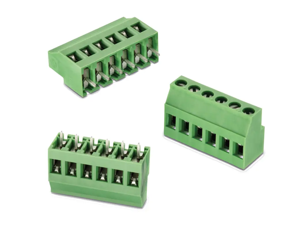 Borne para PCB Macho Wurth Elektronik de 8 vías , paso 5.08mm, 16A, de color Verde, montaje en PCB, terminación Soldador...