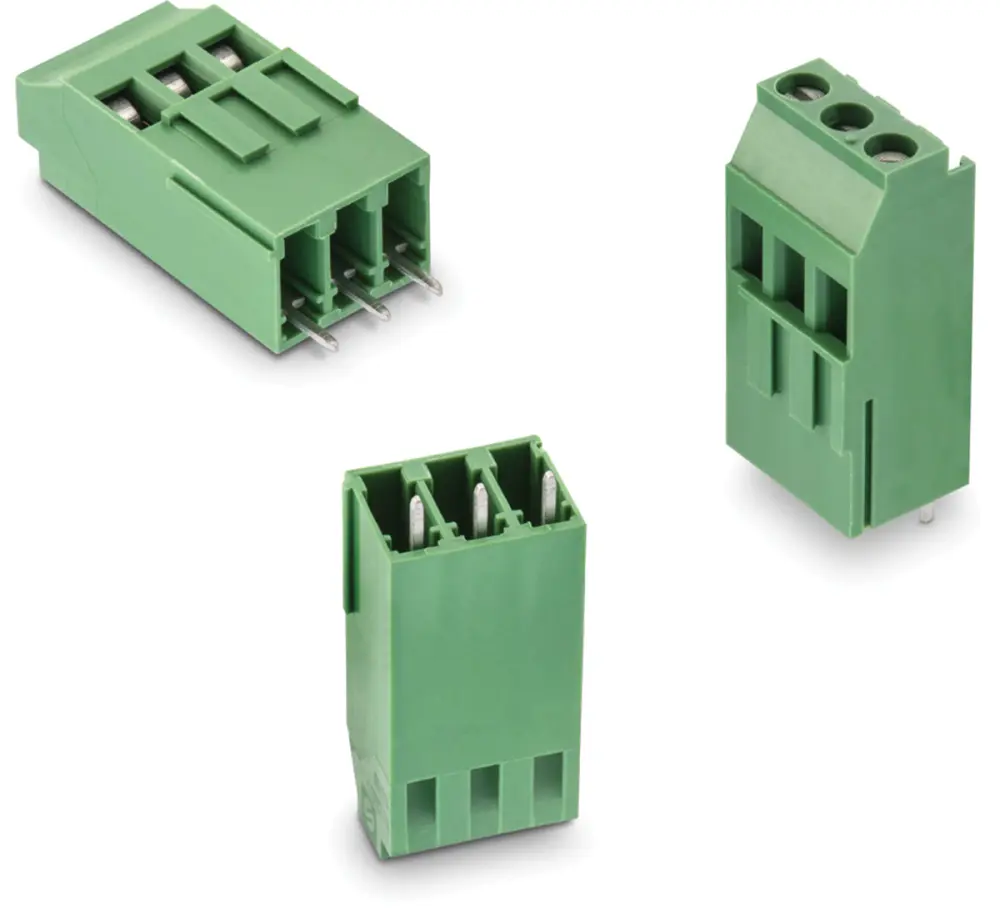 Borne para PCB Macho Wurth Elektronik de 2 vías , paso 5.08mm, 20A, de color Verde, montaje en PCB, terminación Soldador...