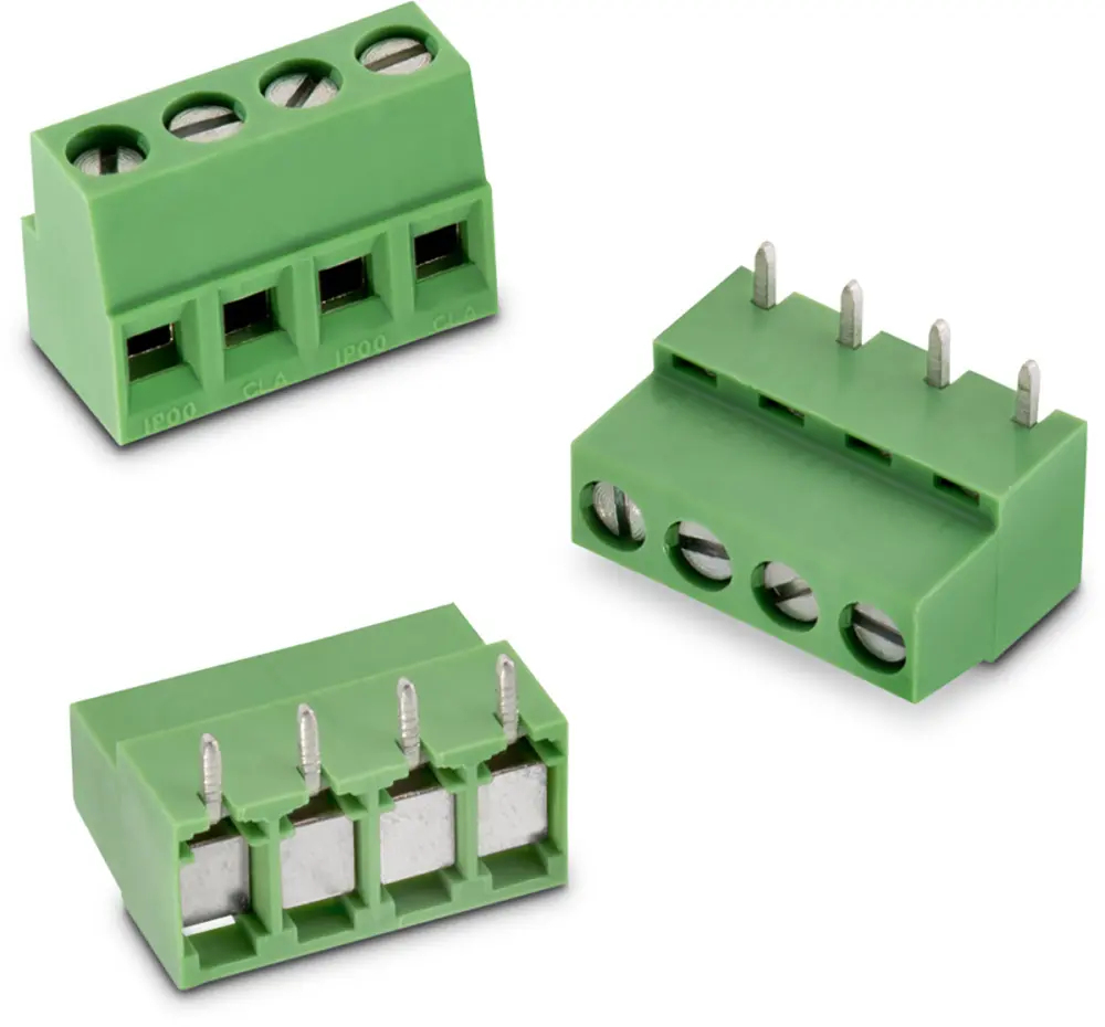 Borne para PCB Wurth Elektronik de 10 vías , paso 5.08mm, 14A, de color Verde, montaje Montaje en orificio pasante, | 6.9...