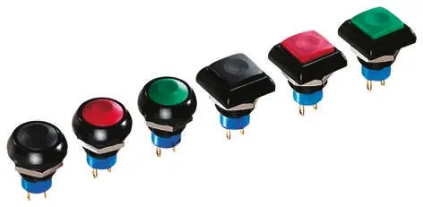 Interruptor de Botón Pulsador APEM, color de botón Azul, SPDT, acción momentánea, 5 28 V dc, 24V dc, Montaje en | IPC5...