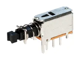 Interruptor de Botón Pulsador C & K, color de botón Blanco, SPDT, Enclavamiento, 200 mA 30 V dc, 30V dc, Montaje en ...