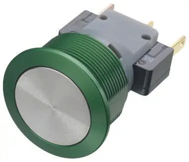 Interruptor de Botón Pulsador Schurter, SPDT, acción momentánea, 5 250 V ac, 250V ac, Montaje en Panel, IP40 | 1241.662...