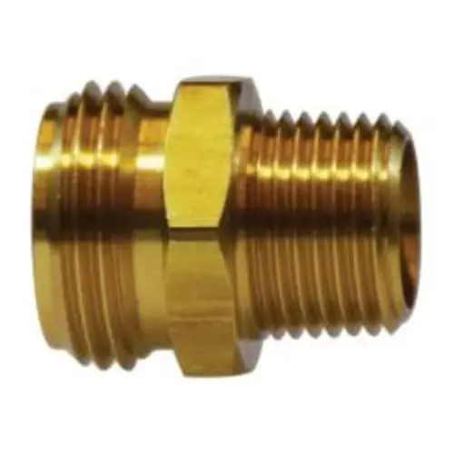 3/4 MGH 3/8 MIP Brass Straight Firme MIP Adapter 30053