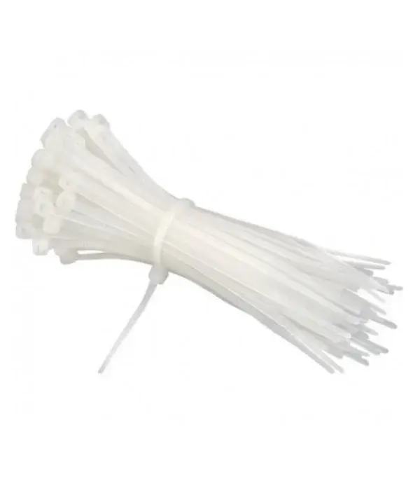 BRIDA NYLON BLANCA 4.8mm x 350mm (bolsa 100 uds.)