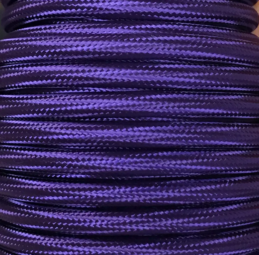 CIR62CTS65 15 MTS CABLE TEXTIL LISO VIOLETA BRILLO