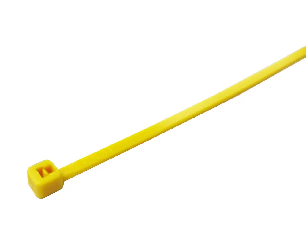 Brida de Nylon 66 Amarillo, 203mm x 2,5 mm, No desmontable