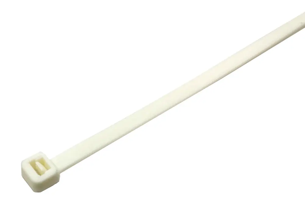 Brida de Nylon 66 Blanco, 190mm x 4,8 mm, No desmontable