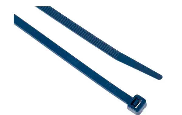 Brida de Nylon magnético detectable Azul, 150mm x 3,6 mm, Metal detectable