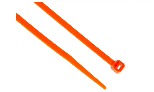 Brida de Nylon 66 Naranja, 203mm x 3,6 mm, No desmontable