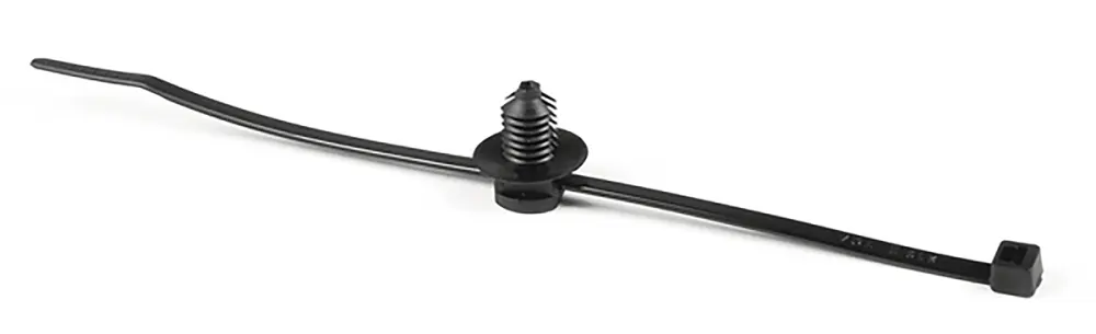 Brida HellermannTyton T30RFT5 de Poliamida 6,6 (PA66) Negro, 150mm x 3,5 mm, Ensamblado | 150-55850 T30RFT5-PA66HS/PA66HIR...