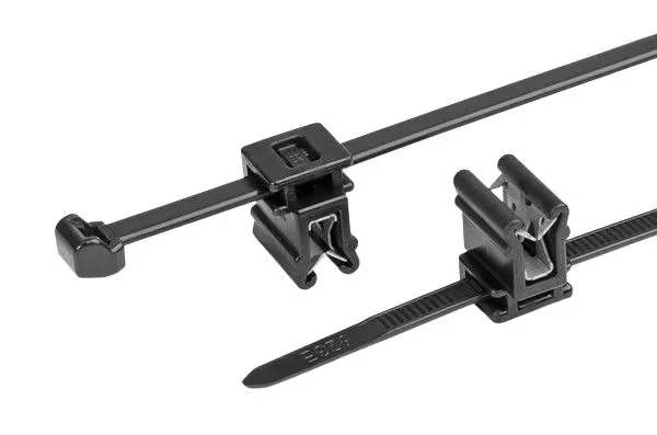 Brida HellermannTyton T50ROSEC4A-MC5 de Nylon 66 Negro, 200mm x 4,6 mm, No reutilizable | 150-02404 T50ROSEC4A-PA66HS/PA66...