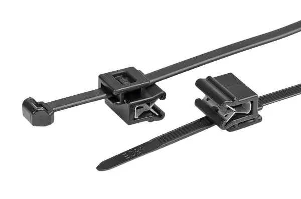 Brida HellermannTyton T50ROSEC5A-MC5 de Poliamida 6,6 (PA66) Negro, 200mm x 4,6 mm, No reutilizable | 150-40591 T50ROSEC5A...