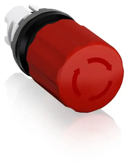 Seta de emergencia ABB, montaje en panel, Ø de montaje 30mm | 1SFA611520R1001 MPET3-10R