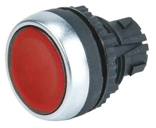 Cabezal de pulsador BACO serie BACO, Ø 22mm, de color Rojo, Retorno por Resorte, IP66 | L21AH10