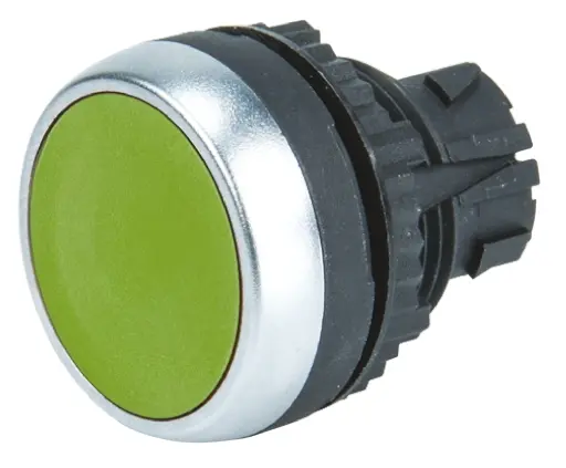 Cabezal de pulsador BACO serie BACO, Ø 22mm, de color Verde, Retorno por Resorte, IP66 | L21AH20