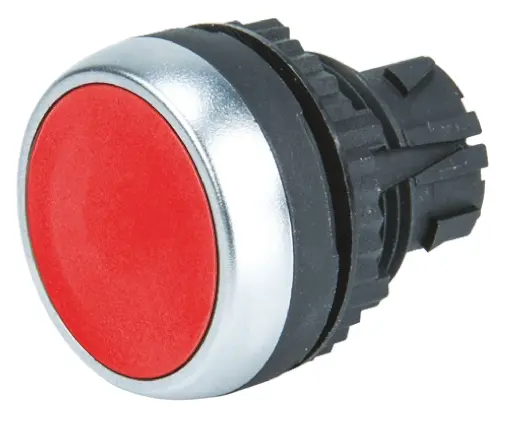 Cabezal de pulsador BACO serie BACO, Ø 22mm, de color Rojo, Retorno por Resorte, IP66 | L21AA01
