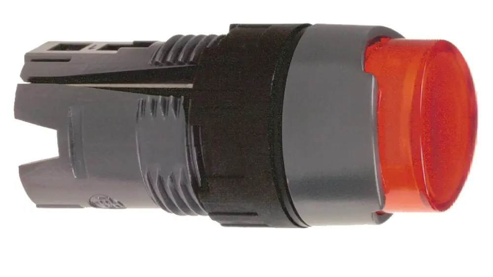 Cabezal de pulsador Schneider Electric serie Harmony XB6, Ø 16mm, de color Rojo, Retorno por Resorte, IP65 | ZB6AE4