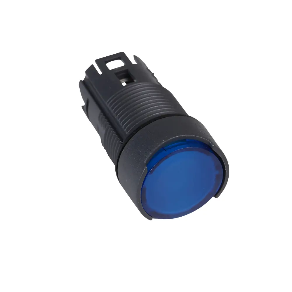 Cabezal de pulsador Schneider Electric serie Harmony XB6, Ø 16mm, de color Azul, Retorno por Resorte, IP65 | ZB6AW6
