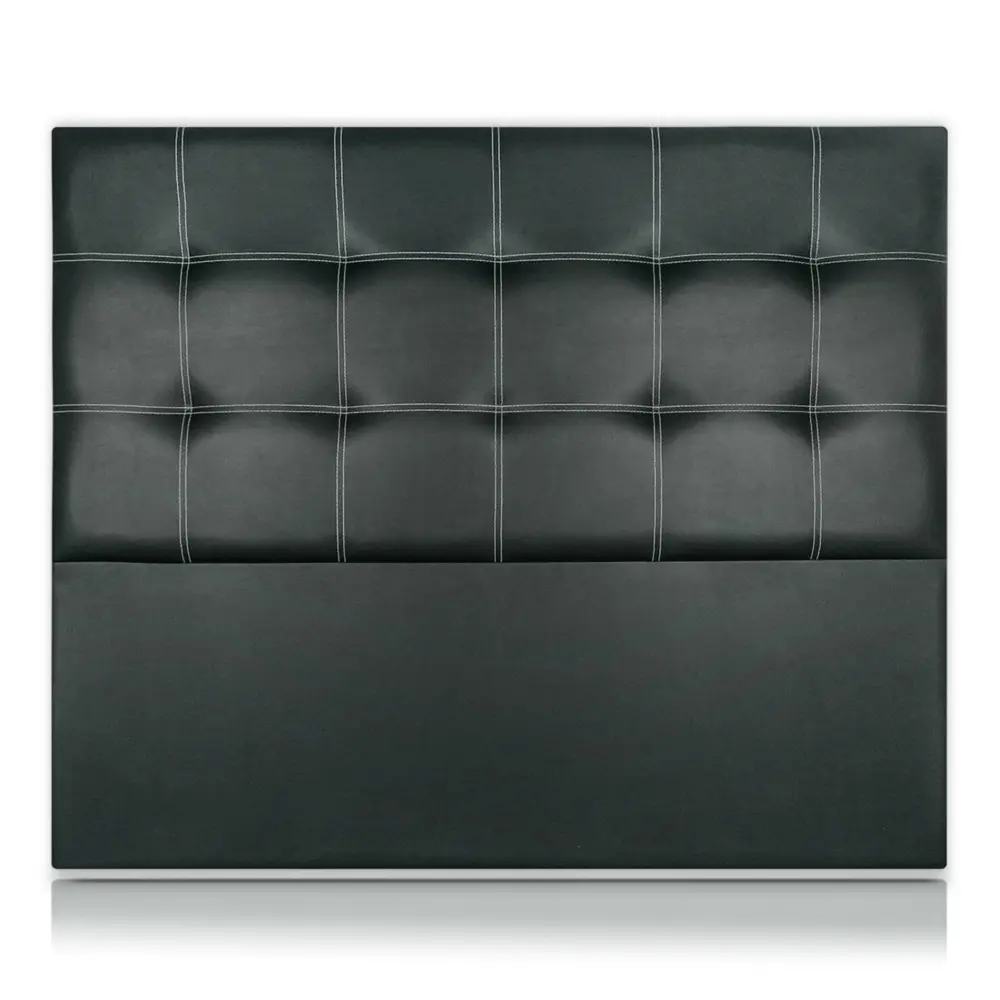 Cabeceros tritón tapizado polipiel ceniza 145x120 de sonnomattress con Nivel de Burbuja Integrado