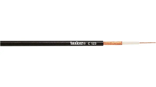 Cable de audio Tasker de 1 conductor, sección 1x0,25 mm², Ø ext. 4.5mm, long, 100m | C123