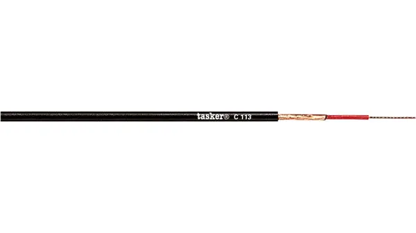 Cable de micrófono Tasker de 1 conductor, sección 0,25 mm², Ø ext. 3mm, long, 100m | C113