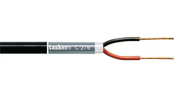 Cable para altavoz Tasker de 2 conductores, sección 2,25 mm², long, 100m | C276 - BLACK