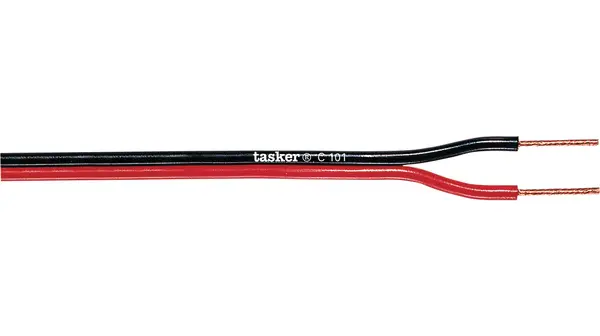 Cable para altavoz Tasker de 2 conductores, sección 0,35 mm2, long, 100m | C101 2X0.35