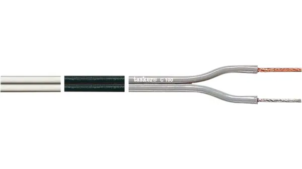 Cable para altavoz Tasker de 2 conductores, sección 0,35 mm2, long, 100m | C100 2X0.35 - WHITE