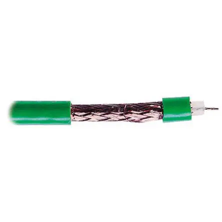 Cable coaxial KX6 CAE Groupe, 75 Ω, long. 100m, funda de, funda de PVC Verde | KX61