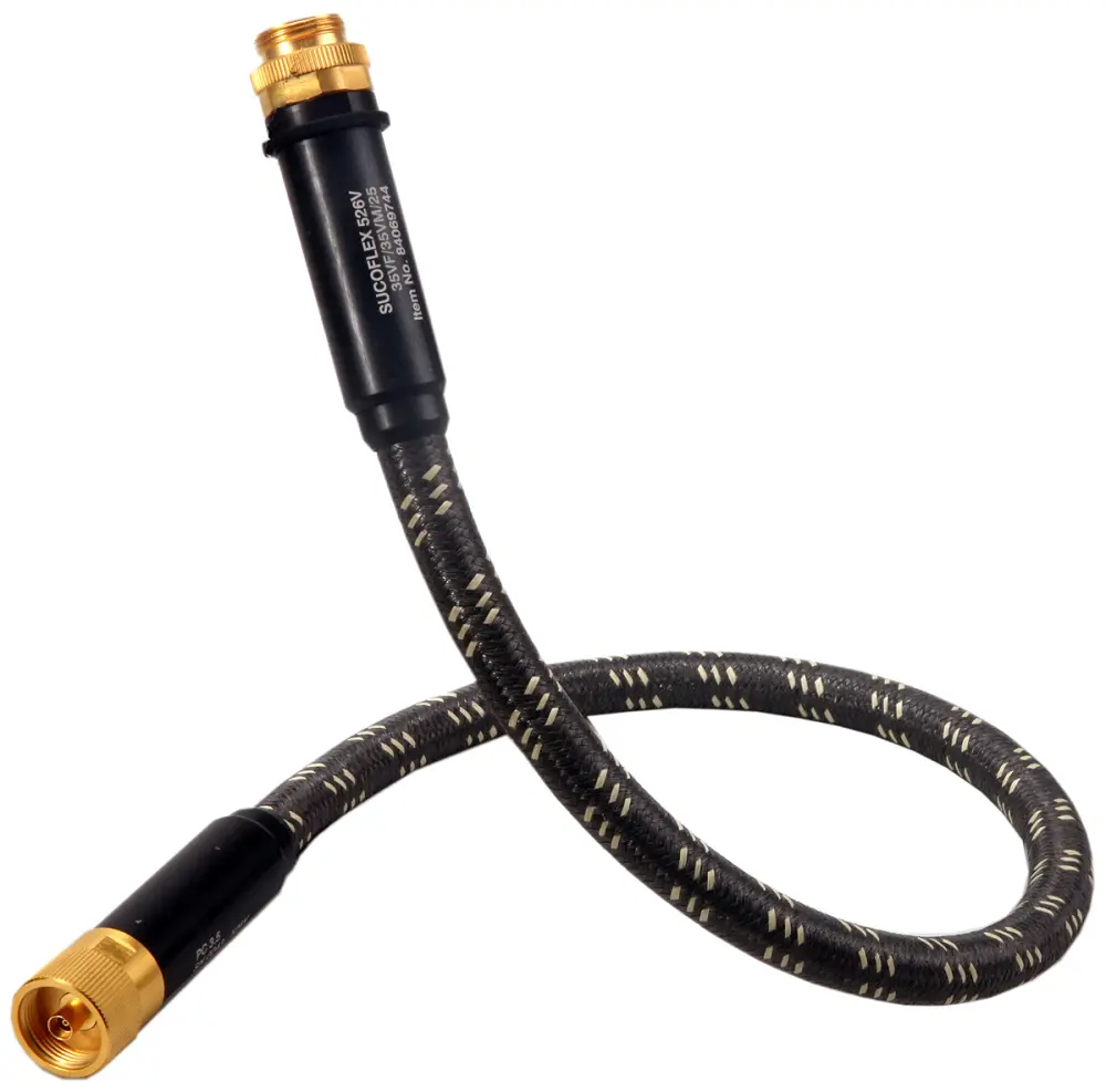 Cable coaxial RF Huber+Suhner, 50 Ω, con. : SMA, Macho, con. B: SMA, Macho, long. 500mm, funda de PUR Azul | Sucoflex_126...