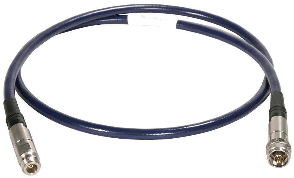 Cable coaxial RF Huber+Suhner, 50 Ω, con. : Tipo N, Macho, con. B: Tipo N, Hembra, long. 3m, funda de TPU Azul | ST18A/Nm...