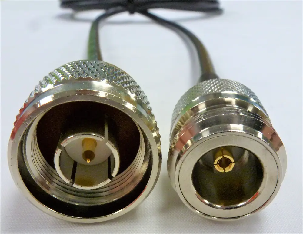 Cable coaxial RF195 Mobilemark, 50 Ω, con. : Tipo N, Macho, con. B: Tipo N, Hembra, long. 5m Negro | CA197/195-XY