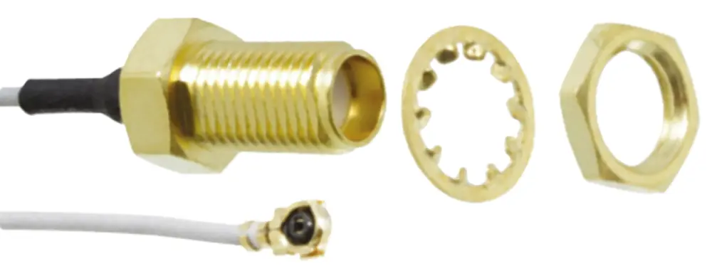 Cable coaxial RF Molex, 50 Ω, con. : SMA, Hembra, con. B: MCRF, Hembra, long. 100mm | 89761-3412