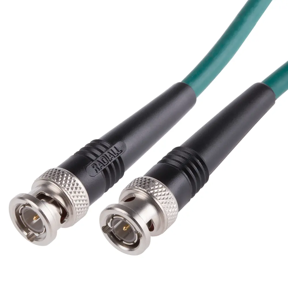 Cable coaxial KX6A Radiall, 75 Ω, con. : BNC, Macho, con. B: BNC, Macho, long. 3m Verde | R284C0351022