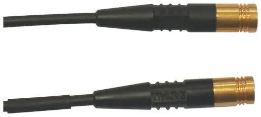 Cable coaxial RG174 Radiall, 50 Ω, con. : PYMES, Macho, con. B: PYMES, Macho, long. 500mm Negro | R284C0351063