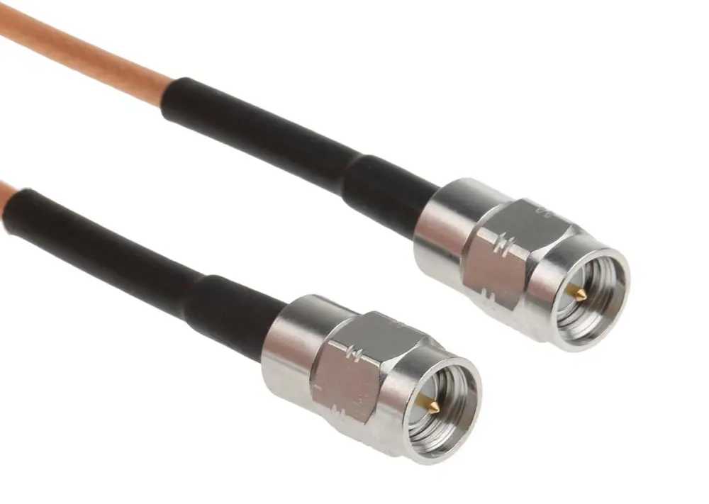Cable coaxial RG316 Radiall, 50 Ω, con. : SMA, Macho, con. B: SMA, Macho, long. 1m Marrón | R284C0351054