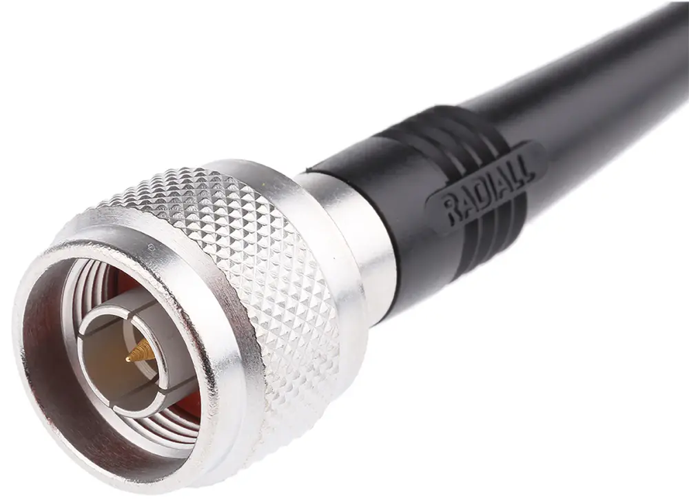 Cable coaxial RG58 Radiall, 50 Ω, con. : BNC, Macho, con. B: Tipo N, Macho, long. 1m Negro | R284C0351027