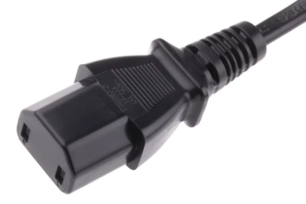 Cable de alimentación Negro de 2m, con. IEC C17, hembra, con. B Conector macho chino tipo , macho, 250 V / 6