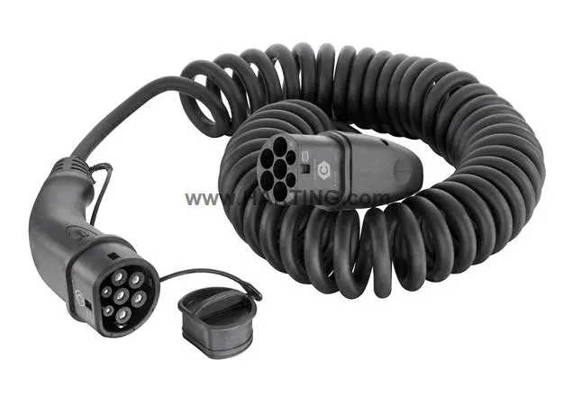 Cable de carga para vehículo eléctrico de Modo 3 HARTING, trifásico, conector De tipo 2 tipo 2, long. 5m, 20 | 08914090...
