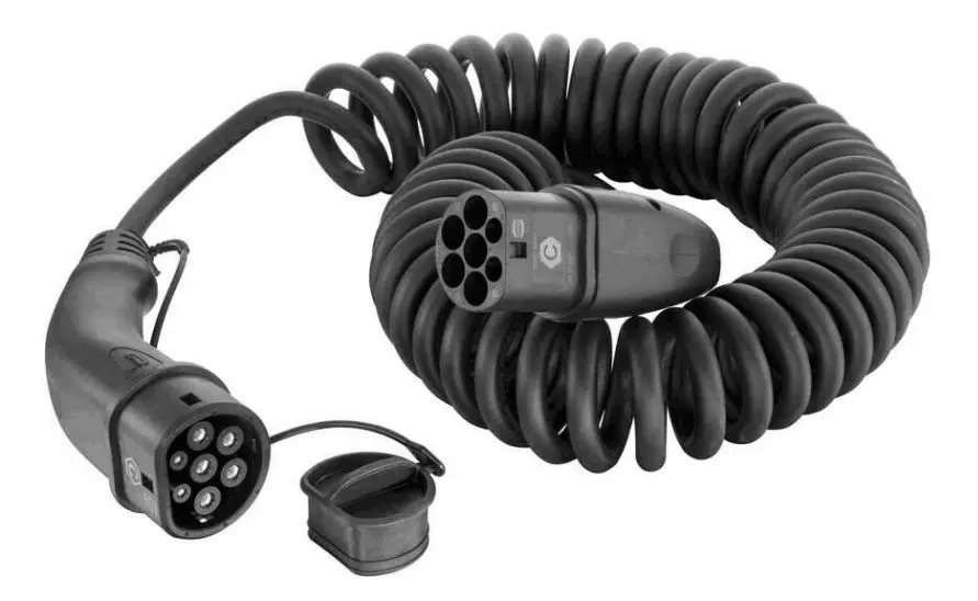 Cable de carga para vehículo eléctrico de Modo 3 HARTING, trifásico, conector De tipo 2 tipo 2, long. 5m, 20 | 08914090...