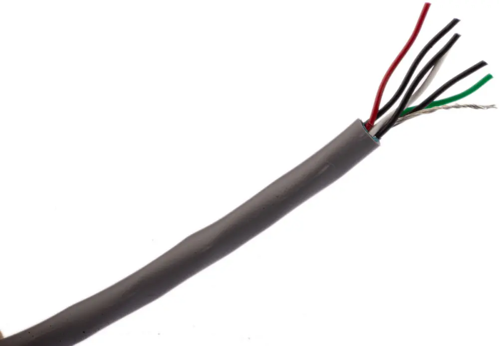 Cable de datos apantallado Alpha Wire Alpha Essentials Communication & Control de 6 conductores, 3 pares, 0,23 mm², 2...