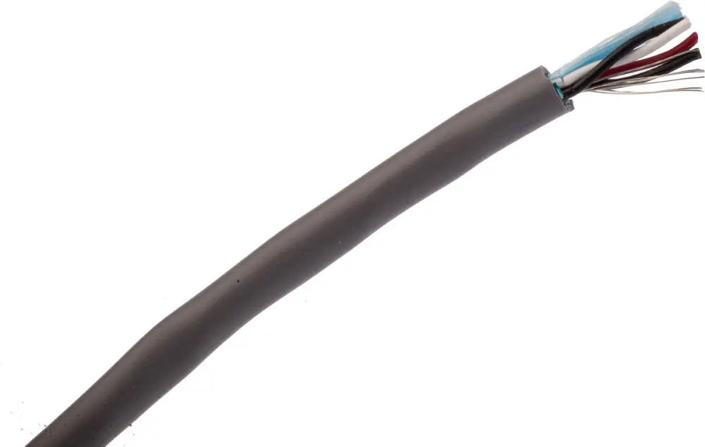 Cable de datos apantallado Alpha Wire Alpha Essentials Communication & Control de 4 conductores, 2 pares, 0,23 mm², 2...