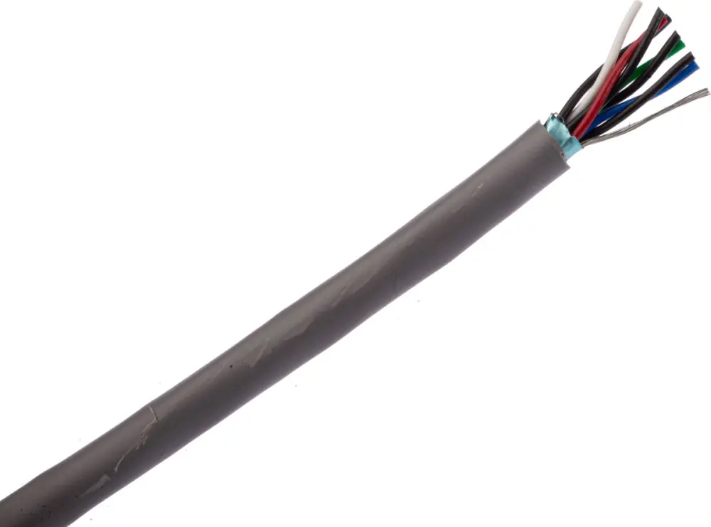 Cable de datos apantallado Alpha Wire Alpha Essentials Communication & Control de 8 conductores, 4 pares, 0,23 mm², 2...
