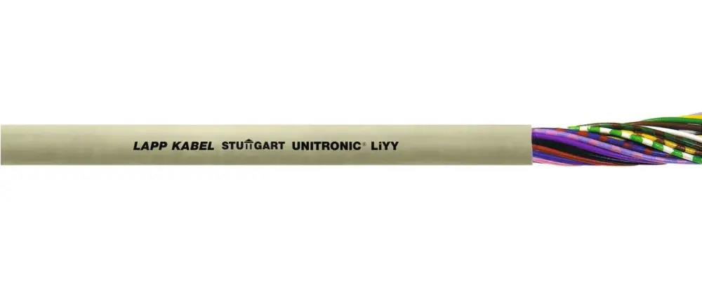 Cable de datos LiYY Lapp UNITRONIC LiYY de 7 conductores, 0,14 mm², 26 AWG, long. 100m, Ø ext. 4.2mm, funda de PVC Gris ...