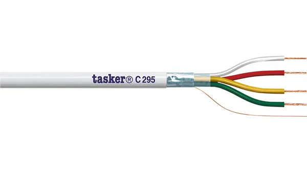 Cable Multiconductor Industrial apantallado TaskerMulticore, 0,22 mm², long. 100m Blanco | C295