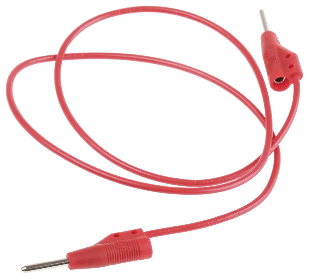 Cable de prueba Hirschmann, Macho-Macho, 6A, 60V dc, 50cm | 973595101 Hirschmann Test & Measurement